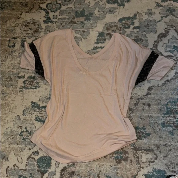 Pink T-Shirt and Black Leggings Set - Picture 2 of 3